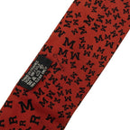Hermes Twilly Logo Alphabet Scarf Brown Silk — view 4