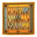 Hermes Petit Carre 42 les Sangle Scarf Yellow Silk