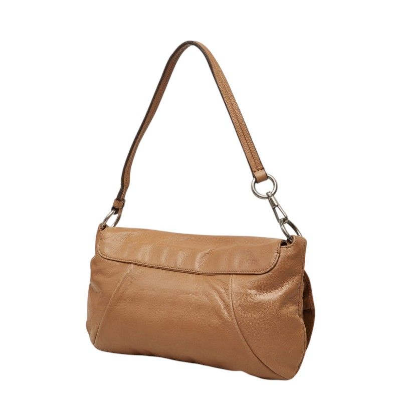 Saint Laurent Nadja Rose Flower Flap Shoulder Bag Beige Leather — view 2