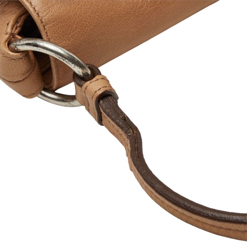 Saint Laurent Nadja Rose Flower Flap Shoulder Bag Beige Leather — view 7