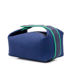 Hermes Brid-a-brac PM Handbag Pouch Navy Green Canvas — view 2