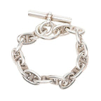 Hermes Chaine D'ancre MM 15 Links Bracelet Silver