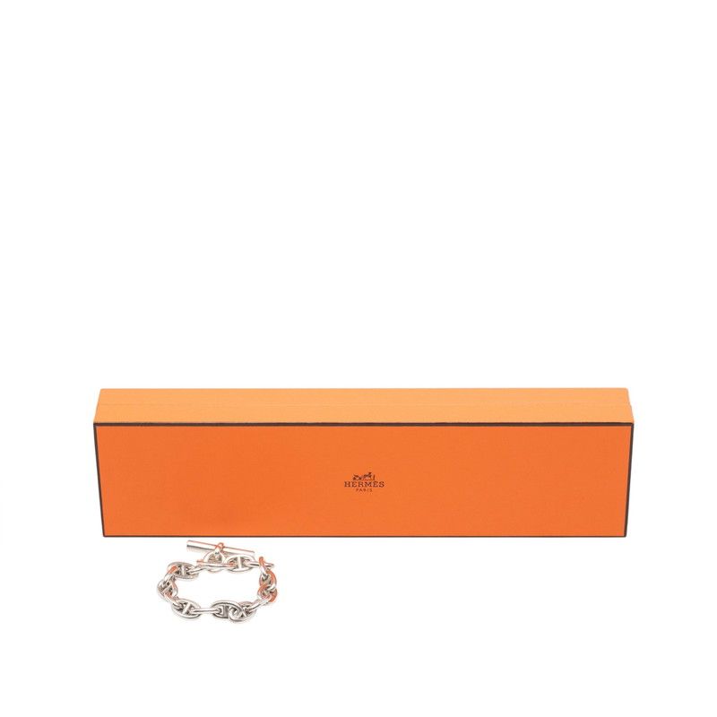 Hermes Chaine D'ancre MM 15 Links Bracelet Silver — view 5