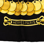 Hermes Carre 90 Kosmima Space Scarf Black Multicolor Silk — view 3