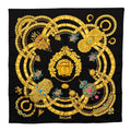 Hermes Carre 90 Kosmima Space Scarf Black Multicolor Silk