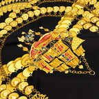 Hermes Carre 90 Kosmima Space Scarf Black Multicolor Silk — view 5