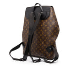 Louis Vuitton Monogram Macassar Sac a Dos Bosphore Backpack Brown Black Leather — view 2