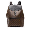 Louis Vuitton Monogram Macassar Sac a Dos Bosphore Backpack Brown Black Leather