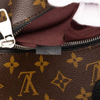 Louis Vuitton Monogram Macassar Sac a Dos Bosphore Backpack Brown Black Leather — view 6