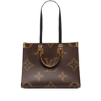 Louis Vuitton Monogram Giant Reverse On The Go MM 2-Way Shoulder Bag Brown
