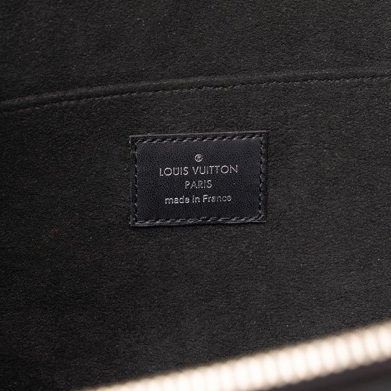 Louis Vuitton Supreme Epi Pochette Jules GM Clutch Noir Black Leather — view 5