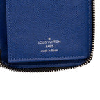 Louis Vuitton Monogram Taigarama Portefeuille Brazza Wallet Cobalt Blue Leather — view 5