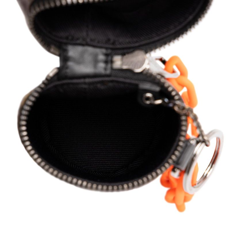 Louis Vuitton Monogram Barrel Pouch Brown Black Orange Leather — view 4