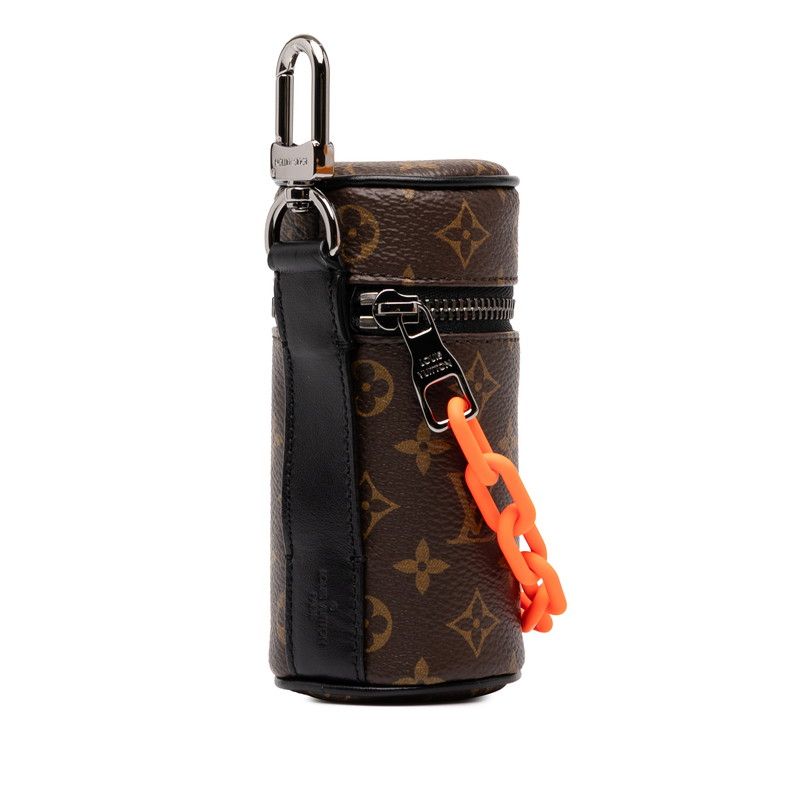 Louis Vuitton Monogram Barrel Pouch Brown Black Orange Leather — view 2