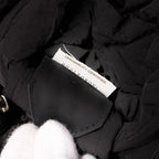 Bottega Veneta Maxi Intrecciato Cassette Padded Tech Shoulder Bag Black Nylon — view 6