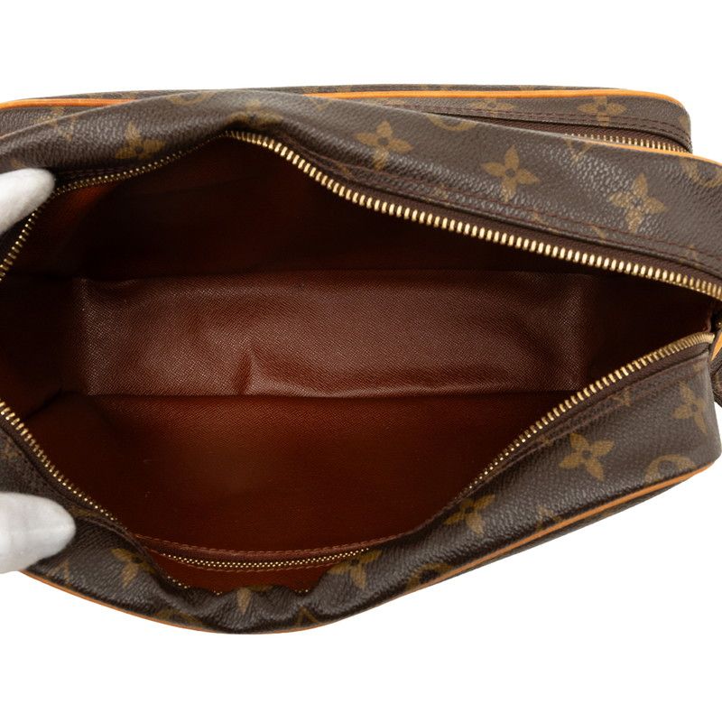 Louis Vuitton Monogram Nile Crossbody Shoulder Bag Brown Leather — view 4