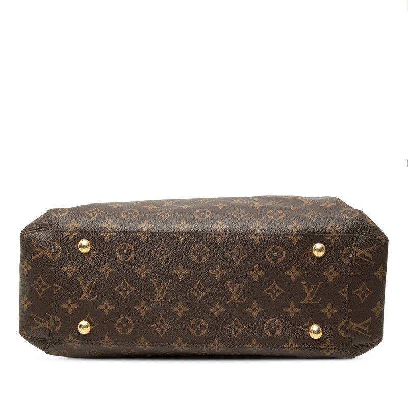 Louis Vuitton Monogram Montaigne GM 2-Way Shoulder Bag Brown Leather — view 3