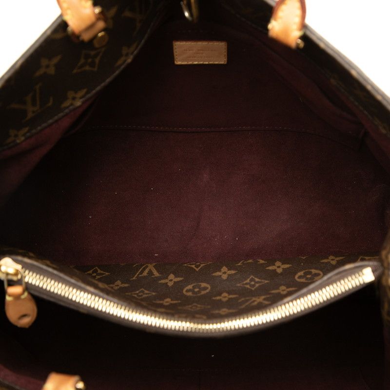 Louis Vuitton Monogram Montaigne GM 2-Way Shoulder Bag Brown Leather — view 4