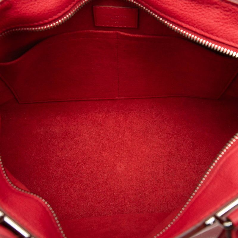 Louis Vuitton Monogram Very Zip Tote 2-Way Shoulder Bag Red Leather — view 4