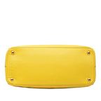 Prada Saffiano Galleria 2-Way Shoulder Bag Yellow Leather — view 3