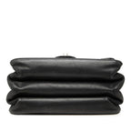 Chanel Quilted CC Logo Triple Flap Handbag Chain Shoulder 2-Way Black Gold — view 3