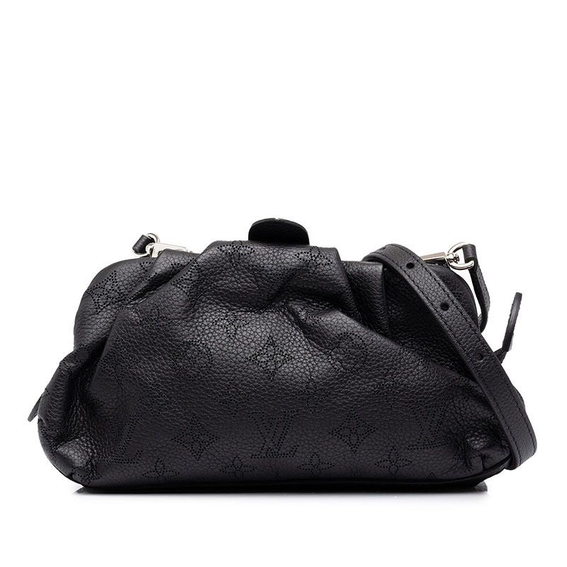 Louis Vuitton Monogram Mahina Scala Mini Crossbody Shoulder Bag Noir Black