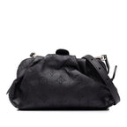Louis Vuitton Monogram Mahina Scala Mini Crossbody Shoulder Bag Noir Black
