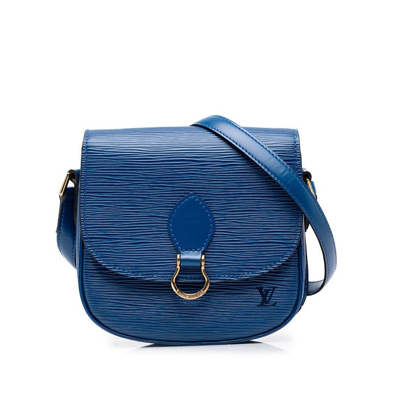 Louis Vuitton Epi Mini Saint-cloud Crossbody Shoulder Bag Toledo Blue Leather