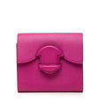 Hermes Portfolio Bifold Wallet Pink Purple Chevre