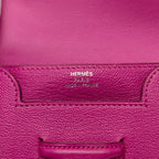 Hermes Portfolio Bifold Wallet Pink Purple Chevre — view 5