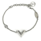 Louis Vuitton Essential V Bracelet Silver Metal