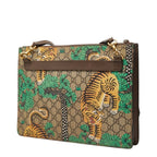 Gucci GG Supreme Bengal Tiger Clutch 2-Way Shoulder Bag Beige Multicolor Leather — view 2