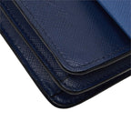 Prada Saffiano Crossbody Shoulder Bag Navy Blue Leather — view 4