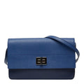 Prada Saffiano Crossbody Shoulder Bag Navy Blue Leather