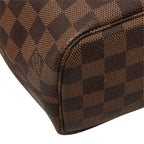 Louis Vuitton Damier Neverfull PM Tote Bag Brown Leather — view 6