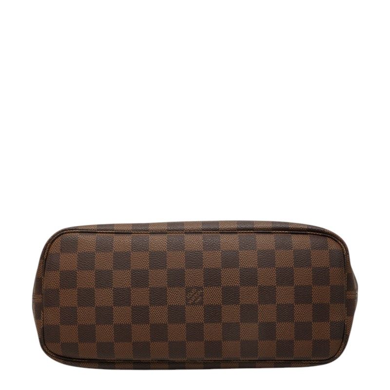 Louis Vuitton Damier Neverfull PM Tote Bag Brown Leather — view 3