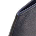 Louis Vuitton Pochette Jules PM Clutch Flat Pouch Navy Taurillon Leather — view 5