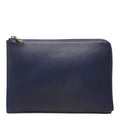 Louis Vuitton Pochette Jules PM Clutch Flat Pouch Navy Taurillon Leather