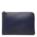 Louis Vuitton Pochette Jules PM Clutch Flat Pouch Navy Taurillon Leather