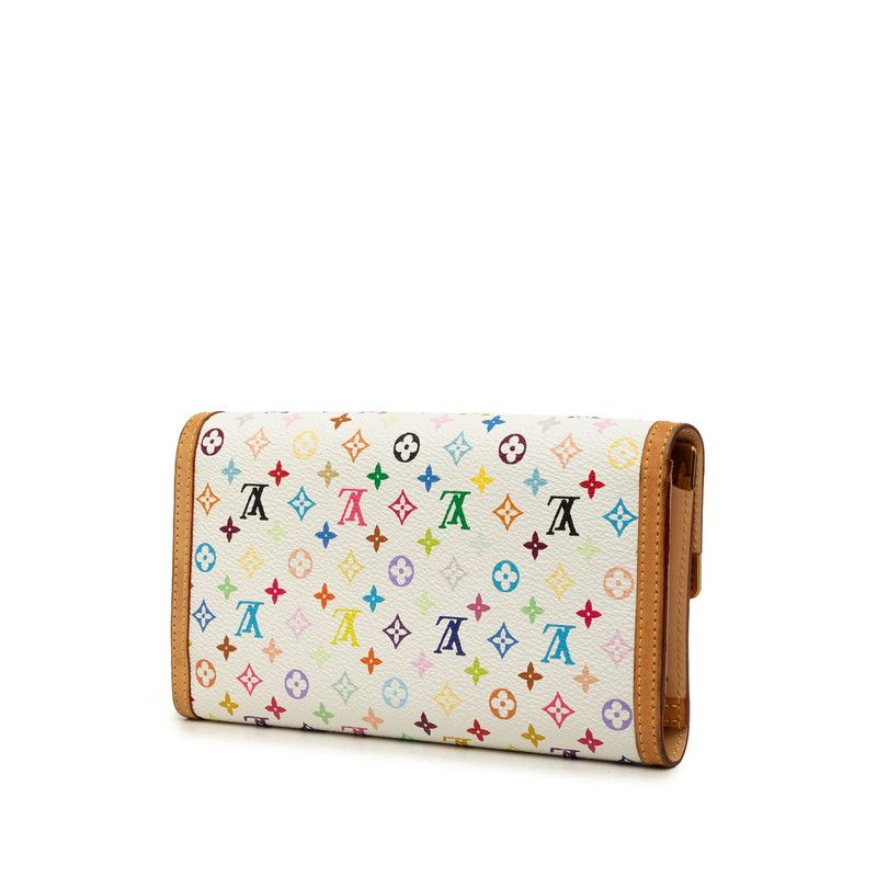 Louis Vuitton Monogram Multicolor Porte Tresor International Trifold Wallet — view 2