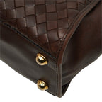 Bottega Veneta Intrecciato 2-Way Shoulder Bag Brown Leather — view 6