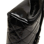 Chanel CC Logo Quilted Pouch Makeup Black Patent — view 5