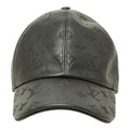 Louis Vuitton Monogram Shadow Cap Baseball Cap Hat Noir Black Leather Cotton