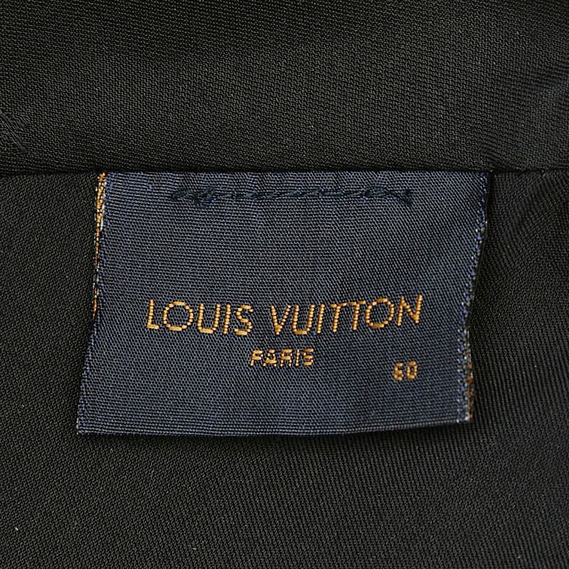 Louis Vuitton Monogram Shadow Cap Baseball Cap Hat Noir Black Leather Cotton — view 4