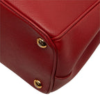 Prada Saffiano Galleria 2-Way Shoulder Bag Red Leather — view 6