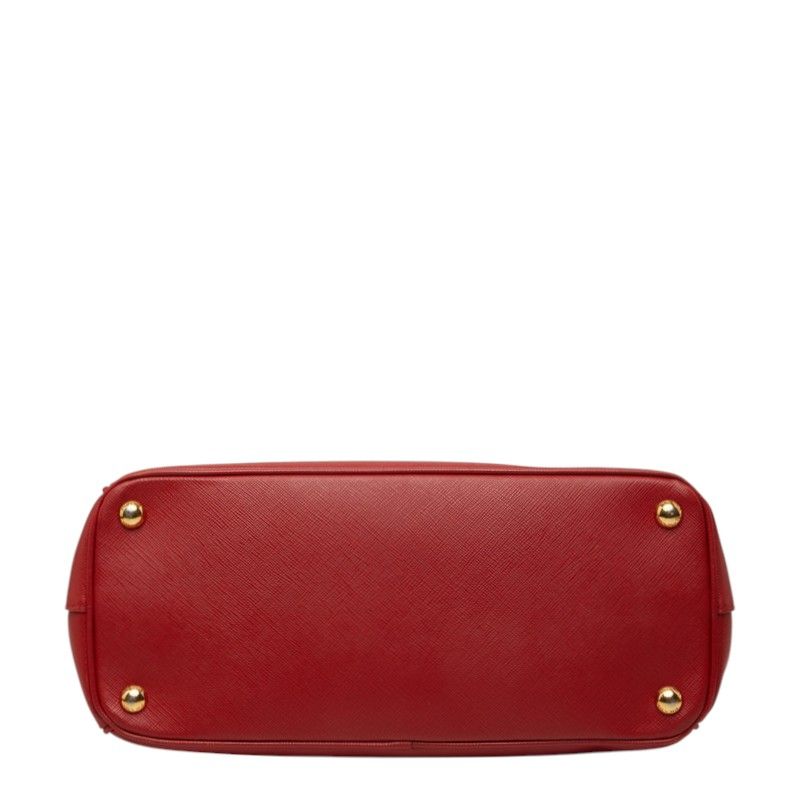 Prada Saffiano Galleria 2-Way Shoulder Bag Red Leather — view 3