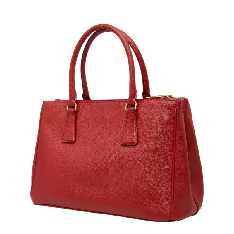 Prada Saffiano Galleria 2-Way Shoulder Bag Red Leather — view 2
