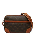 Louis Vuitton Monogram Trocadero 24 Crossbody Shoulder Bag Brown Leather
