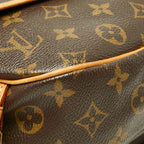Louis Vuitton Monogram Saumur 30 Crossbody Shoulder Bag Brown Leather — view 5