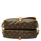 Louis Vuitton Monogram Saumur 30 Crossbody Shoulder Bag Brown Leather — view 3